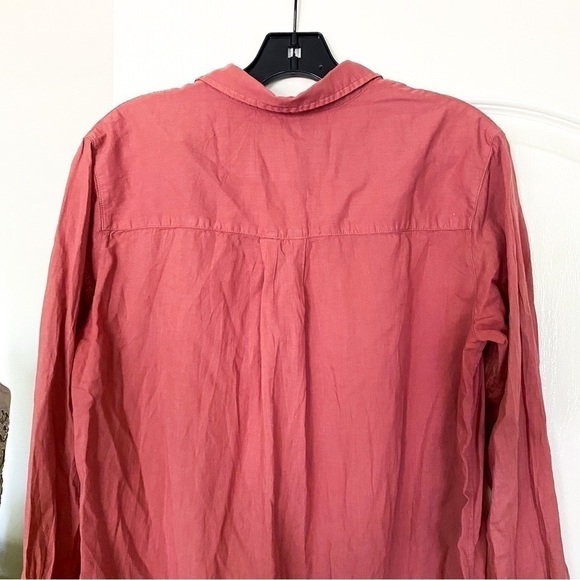 Frank & Eileen Dress Rory Maxi Shirtdress Long-Sleeve Organic Voile Sienna S EUC - Picture 7 of 7